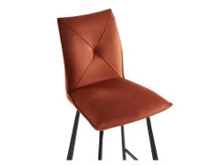 Lot De 2 Tabourets De Bar - Velours Et Métal - Terracotta - INDILANE 13 Lot De 2 Tabourets De Bar - Velours Et Métal - Terracotta - INDILANE -Vous savez quand c'est un magasin de meubles. tabouret de bar 498349