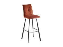 Lot De 2 Tabourets De Bar - Velours Et Métal - Terracotta - INDILANE 10 Lot De 2 Tabourets De Bar - Velours Et Métal - Terracotta - INDILANE -Vous savez quand c'est un magasin de meubles. tabouret de bar 498351