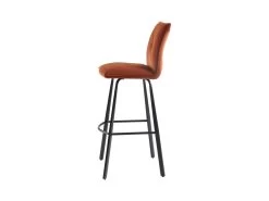 Lot De 2 Tabourets De Bar - Velours Et Métal - Terracotta - INDILANE 11 Lot De 2 Tabourets De Bar - Velours Et Métal - Terracotta - INDILANE -Vous savez quand c'est un magasin de meubles. tabouret de bar 498357