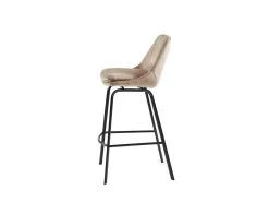 Lot De 2 Tabourets De Bar - Velours Et Métal - Beige - KELINE 13 Lot De 2 Tabourets De Bar - Velours Et Métal - Beige - KELINE -Vous savez quand c'est un magasin de meubles. tabouret de bar 498363