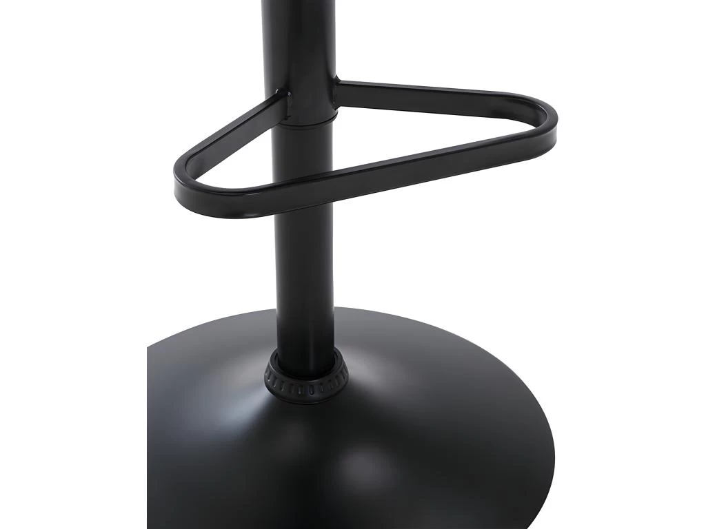 Lot De 2 Tabourets De Bar En Velours Et Métal - Noir - DORALIZ 10 Lot De 2 Tabourets De Bar En Velours Et Métal - Noir - DORALIZ – Image 8