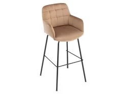 Lot De 2 Tabourets De Bar En Velours Et Métal - Beige - PEGA De Pascal MORABITO 13 Lot De 2 Tabourets De Bar En Velours Et Métal - Beige - PEGA De Pascal MORABITO -Vous savez quand c'est un magasin de meubles. tabouret de bar 569921