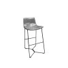 Tabouret De Bar Gris En Simili - STEEVE -Vous savez quand c'est un magasin de meubles. tabouret de bar 9145107