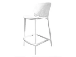Tabouret De Bar Hauteur 65 Cm Polypropylène Blanc - CARD