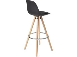 KAYELLES Lot De 2 Tabourets Design Scandinave Coussin SANA (noir) -Vous savez quand c'est un magasin de meubles. tabouret de bar 9145471