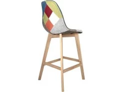 KAYELLES Lot De 2 Tabouret Chaise De Bar Patchwork Tissu SLICK (patchwork Floral) -Vous savez quand c'est un magasin de meubles. tabouret de bar 9145537