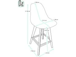 KAYELLES Lot De 2 Tabouret Chaise De Bar Patchwork Tissu SLICK (patchwork Floral) -Vous savez quand c'est un magasin de meubles. tabouret de bar 9145539