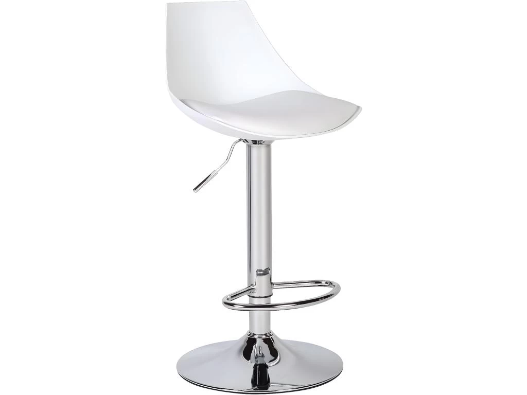 KAYELLES Lot De 2 Tabourets Design Contemporain SONO (blanc) 4 KAYELLES Lot De 2 Tabourets Design Contemporain SONO (blanc) – Image 2