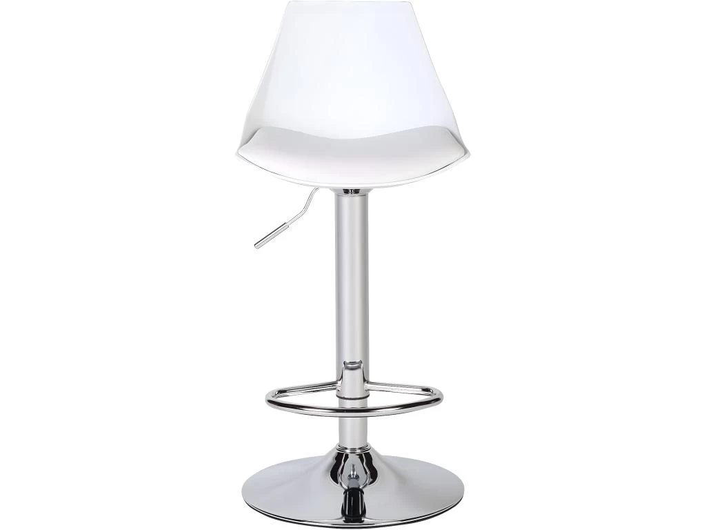 KAYELLES Lot De 2 Tabourets Design Contemporain SONO (blanc) 5 KAYELLES Lot De 2 Tabourets Design Contemporain SONO (blanc) – Image 3