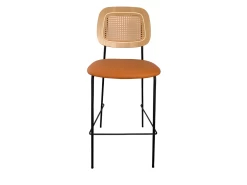 MEMPHIS - Chaise De Bar Simili Cuir Orange 11 MEMPHIS - Chaise De Bar Simili Cuir Orange -Vous savez quand c'est un magasin de meubles. tabouret de bar 9146197