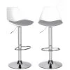 KAYELLES Lot De 2 Tabourets Design Contemporain SONO (Blanc Gris) -Vous savez quand c'est un magasin de meubles. tabouret de bar 9146387