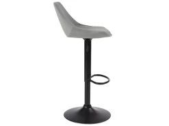 KAYELLES Lot De 2 Tabourets Design Contemporain SONO (Velours Gris) -Vous savez quand c'est un magasin de meubles. tabouret de bar 9147037