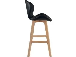 KAYELLES Lot De 2 Chaises De Bar Scandinave Matelassé FATA (Noir) -Vous savez quand c'est un magasin de meubles. tabouret de bar 9147355