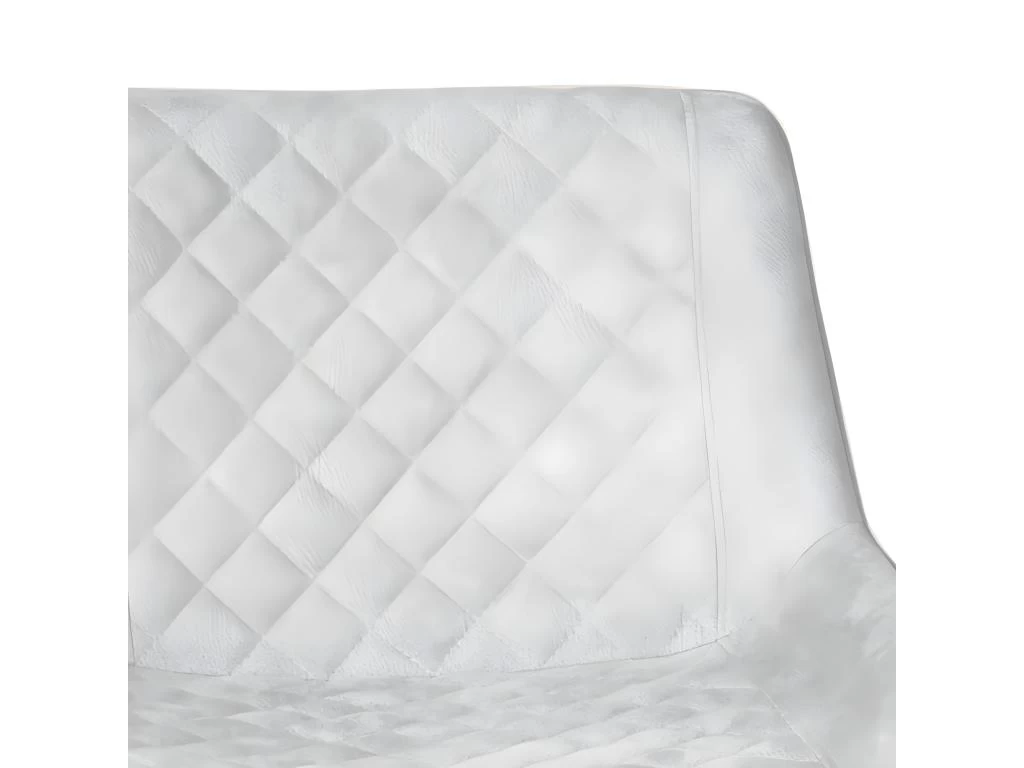 Lot De 2 Tabourets Tissu Gris Clair Doux Avec Piétement Métal - MANHATTAN 5 Lot De 2 Tabourets Tissu Gris Clair Doux Avec Piétement Métal - MANHATTAN – Image 3