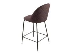 Lot De 2 Chaises De Bar En Velours Marron Piètement Métal Noir - FARA -Vous savez quand c'est un magasin de meubles. tabouret de bar 9147567
