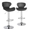 KAYELLES Tabouret De Bar Design Contemporain Simili FARO (noir) -Vous savez quand c'est un magasin de meubles. tabouret de bar 9148007