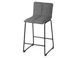 TEODORE - Lot De 2 Tabourets De Bar Tissu Gris 7 TEODORE - Lot De 2 Tabourets De Bar Tissu Gris -Vous savez quand c'est un magasin de meubles. tabouret de bar 9217123