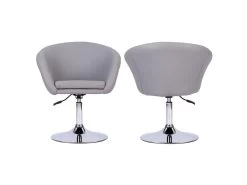 Tabouret De Bar En Simili Gris GABIN - HAPPY GARDEN -Vous savez quand c'est un magasin de meubles. tabouret de bar 9217235