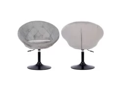 Tabouret De Bar En Velours Gris EDGAR - HAPPY GARDEN 10 Tabouret De Bar En Velours Gris EDGAR - HAPPY GARDEN -Vous savez quand c'est un magasin de meubles. tabouret de bar 9217271