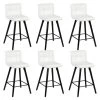 SOREN - Lot De 6 Tabourets Blancs Et Noirs -Vous savez quand c'est un magasin de meubles. tabouret de bar 9217371