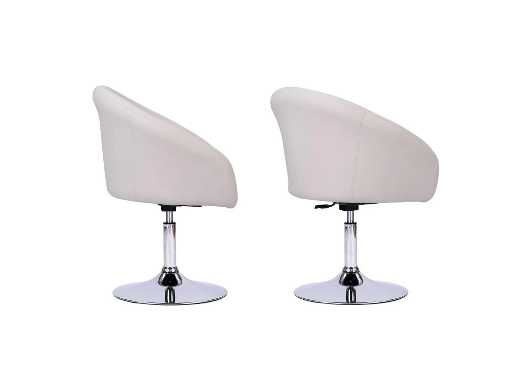 Tabouret De Bar En Simili Blanc GABIN - HAPPY GARDEN 5 Tabouret De Bar En Simili Blanc GABIN - HAPPY GARDEN – Image 3