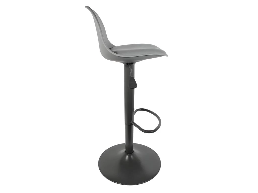 NEWTON - Lot De 2 Tabourets De Bar Coloris Gris 7 NEWTON - Lot De 2 Tabourets De Bar Coloris Gris – Image 5