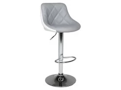 Tabouret De Bar Gris Et Blanc JASPER - HAPPY GARDEN -Vous savez quand c'est un magasin de meubles. tabouret de bar 9217609