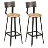 INDUS - Lot De 2 Tabourets De Bar Industriel H75 2 INDUS - Lot De 2 Tabourets De Bar Industriel H75 -Vous savez quand c'est un magasin de meubles. tabouret de bar 9217625