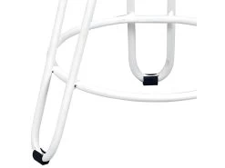 THIBERT - Tabouret Métal Blanc Et Bois Massif -Vous savez quand c'est un magasin de meubles. tabouret de bar 9217655