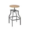 SILPA - Tabouret De Bar Pieds Métal Et Assise Bois -Vous savez quand c'est un magasin de meubles. tabouret de bar 9217795