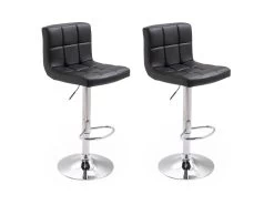 Lot De 2 Tabourets De Bar Noir MIKE - HAPPY GARDEN -Vous savez quand c'est un magasin de meubles. tabouret de bar 9218311