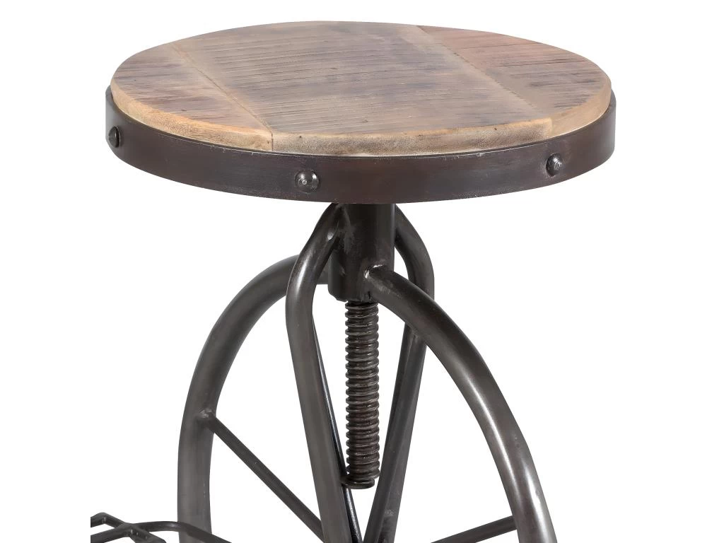 VIANEY - Tabouret à Crémaillère 4 VIANEY - Tabouret à Crémaillère – Image 2