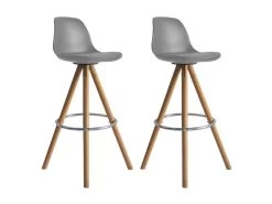 Lot De 2 Tabourets Scandinaves TOBIAS Gris Avec Coussin - HAPPY GARDEN 8 Lot De 2 Tabourets Scandinaves TOBIAS Gris Avec Coussin - HAPPY GARDEN -Vous savez quand c'est un magasin de meubles. tabouret de bar 9219007