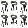 LOTHAR - Lot De 6 Tabourets Gris Et Noirs -Vous savez quand c'est un magasin de meubles. tabouret de bar 9219015