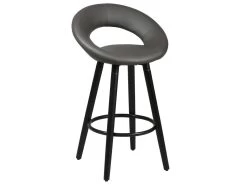 LOTHAR - Lot De 6 Tabourets Gris Et Noirs -Vous savez quand c'est un magasin de meubles. tabouret de bar 9219019