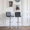 Lot De 2 Tabourets De Bar Gris MIKE - HAPPY GARDEN 2 Lot De 2 Tabourets De Bar Gris MIKE - HAPPY GARDEN -Vous savez quand c'est un magasin de meubles. tabouret de bar 9219117