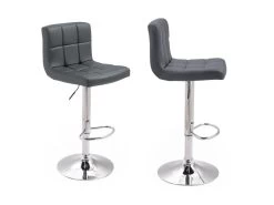 Lot De 2 Tabourets De Bar Gris MIKE - HAPPY GARDEN 9 Lot De 2 Tabourets De Bar Gris MIKE - HAPPY GARDEN -Vous savez quand c'est un magasin de meubles. tabouret de bar 9219121