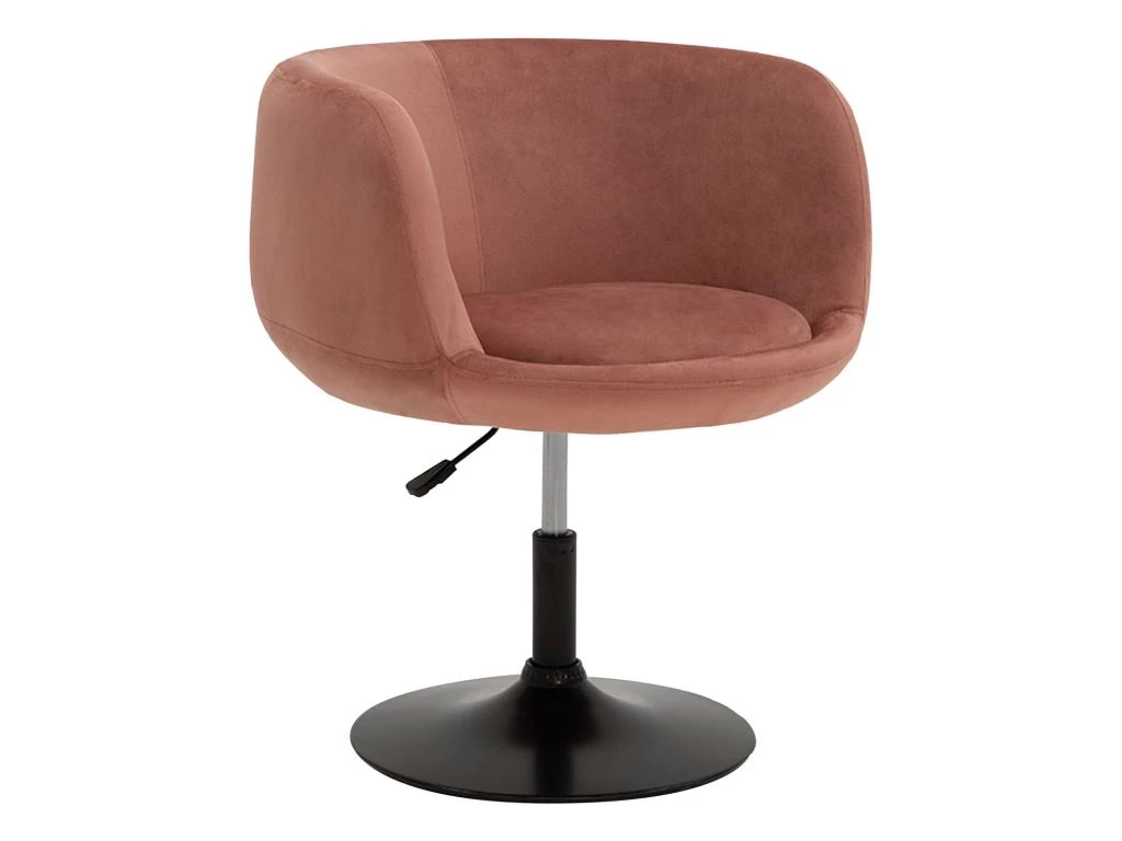 Tabouret De Bar En Velours Rose NOLAN - HAPPY GARDEN 4 Tabouret De Bar En Velours Rose NOLAN - HAPPY GARDEN – Image 2