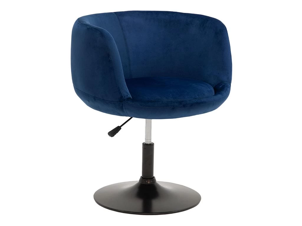 Tabouret De Bar En Velours Bleu NOLAN - HAPPY GARDEN 4 Tabouret De Bar En Velours Bleu NOLAN - HAPPY GARDEN – Image 2