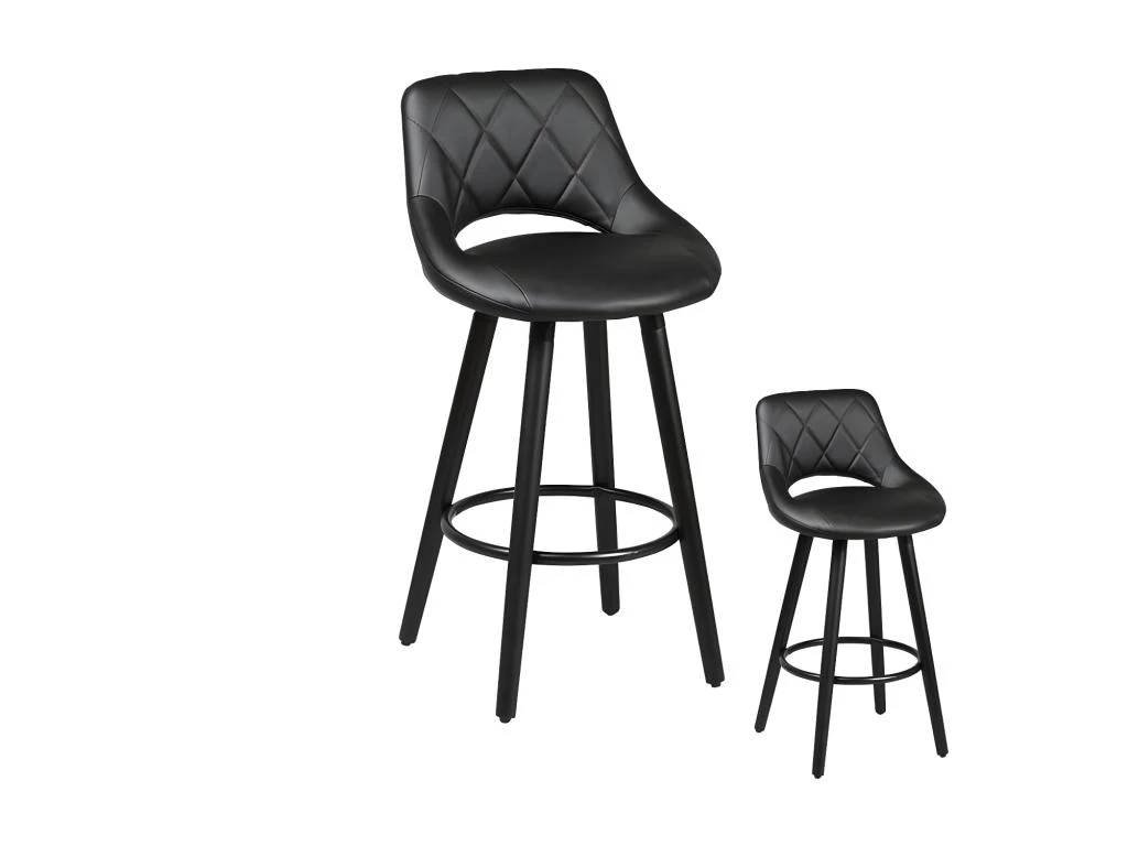 Duo De Tabourets De Bar Noir - KOLO 3 Duo De Tabourets De Bar Noir - KOLO