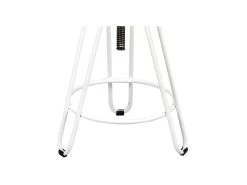 Tabouret De Bar Métal Blanc/Bois Massif - CHALERSTON -Vous savez quand c'est un magasin de meubles. tabouret haut 11143473