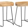 Lot De Deux Tabourets De Bar Design Chaise Siège Bois De Manguier Solide 1202098 -Vous savez quand c'est un magasin de meubles. tabouret haut 11220801