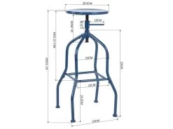 Lot De 2 Tabourets De Bar Design BOONE BLUE -Vous savez quand c'est un magasin de meubles. tabouret haut 11222777