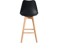 KAYELLES Lot De 2 Chaises Hautes De Bar Scandinave TIKA (Noir) -Vous savez quand c'est un magasin de meubles. tabouret haut 11224999