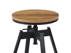 Lot De 2 Tabourets De Bar Industriel Métal Et Bois - NOTUS A -Vous savez quand c'est un magasin de meubles. tabouret haut 11333439