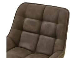 GRANT - Fauteuil De Bar Vintage En Microfibre Marron Et Métal Noir (x2) -Vous savez quand c'est un magasin de meubles. tabouret haut 11546799