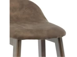 JUDE - Tabouret De Bar Vintage Marron Et Bois Teinté Noyer(x2) 10 JUDE - Tabouret De Bar Vintage Marron Et Bois Teinté Noyer(x2) -Vous savez quand c'est un magasin de meubles. tabouret haut 11546859