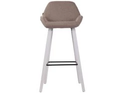 Lot De 2 Tabourets De Bar En Tissu Taupe Pieds En Bois De Chêne Blanc Design Original Robuste Et Confortable 10_0000414 8 Lot De 2 Tabourets De Bar En Tissu Taupe Pieds En Bois De Chêne Blanc Design Original Robuste Et Confortable 10_0000414 -Vous savez quand c'est un magasin de meubles. tabouret haut 12437751