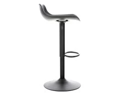 Lot De 2 Tabourets De Bar Pieds Trompette Style Contemporain Avec Repose-pieds Hauteur Réglable En Plastique Et Métal Noir 10_0000312 -Vous savez quand c'est un magasin de meubles. tabouret haut 12437853