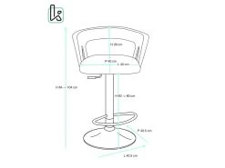 Lot De 2 Tabourets De Bar Design Avec Accoudoirs AYO (noir Intégral) -Vous savez quand c'est un magasin de meubles. tabouret haut 12438813